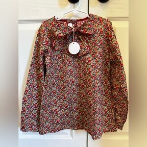 NWT Sal & Pimenta Girls Fall Floral Blouse size 12